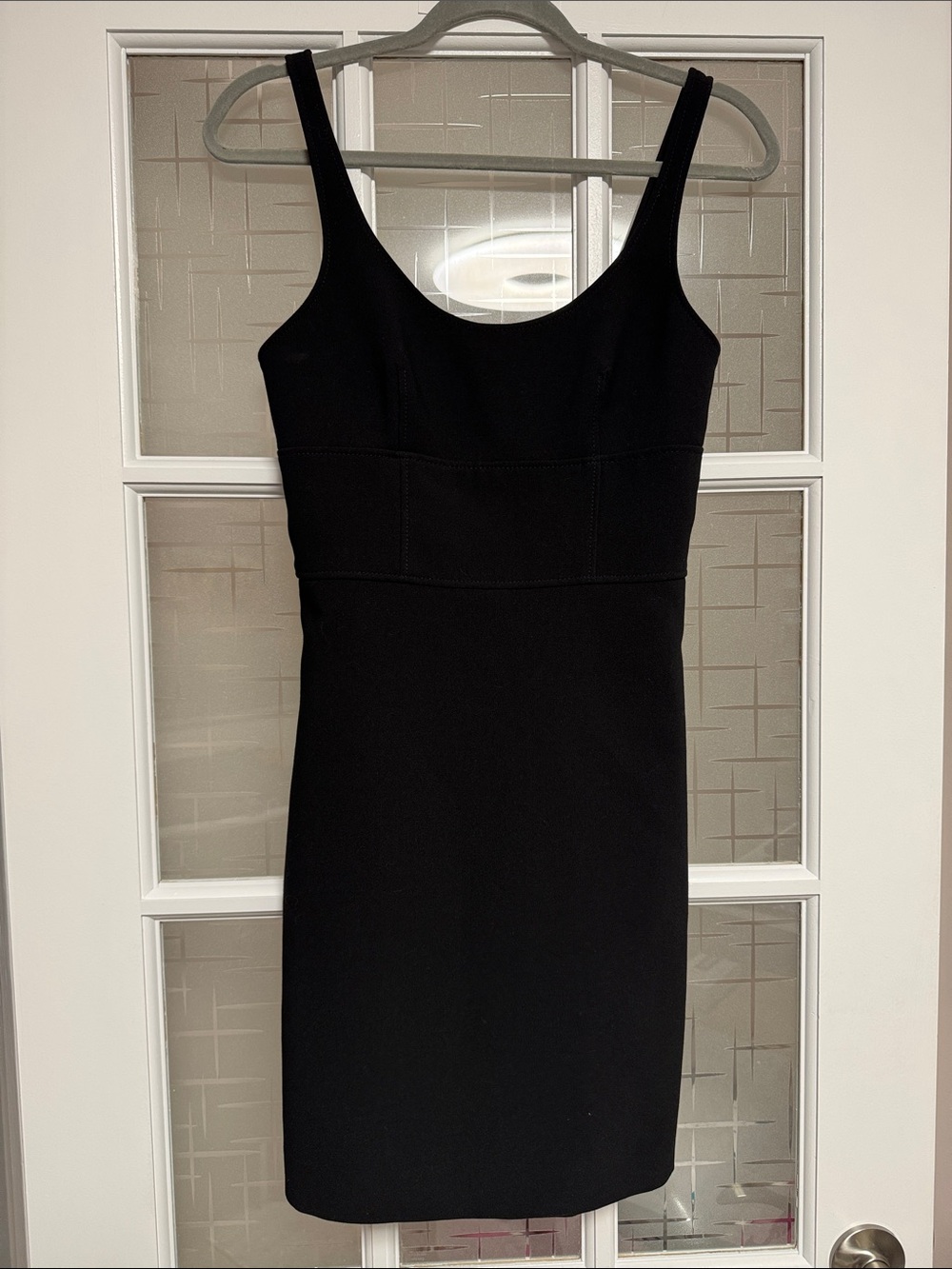 Elizabeth and James Black Midi Sheath Dress